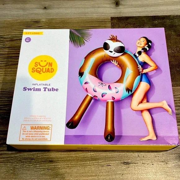 Target Other Sloth Tube Novelty Float Sun Squad Poshmark